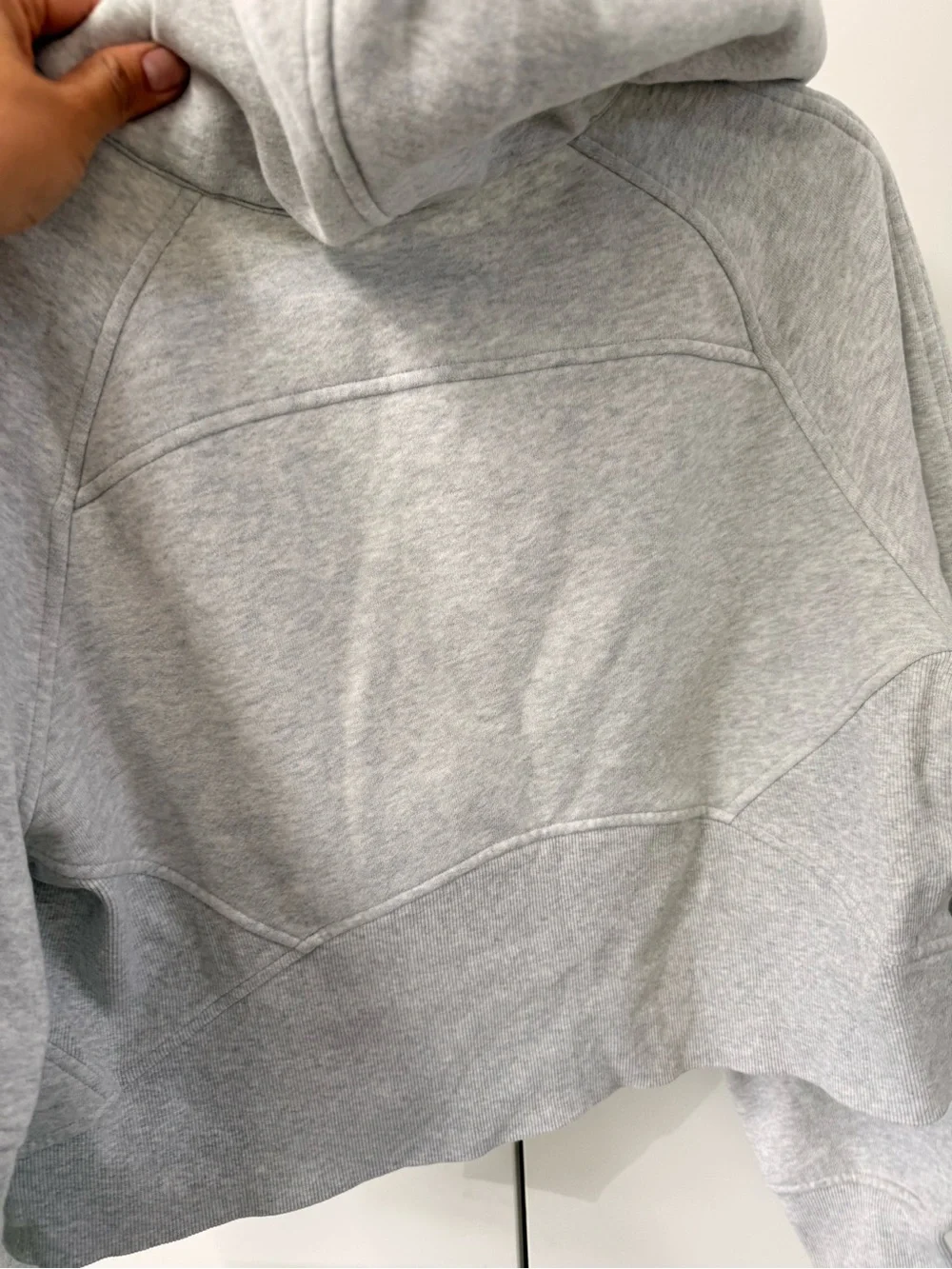 lululemon athletica Light Gray Half-Zip Hooded Pullover - Picture 7 of 8